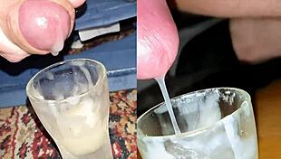 mature milf orgasms hard swallowing six loads of stale jizz reward