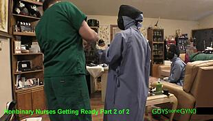 Doctor tampa milks cum from patient in humiliating nurse handjob clinic