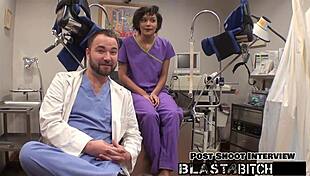 jackie banes' shaved pussy overflows with hot cum pov