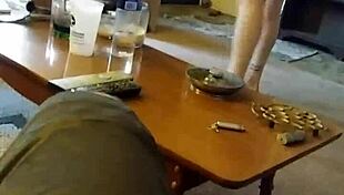 damn this cute blonde 18+ lotions curves acting total whore right in front