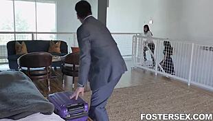 foster gets punished in garage after showing family photo