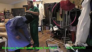 Doctor tampa milks cum from patient in humiliating nurse handjob clinic