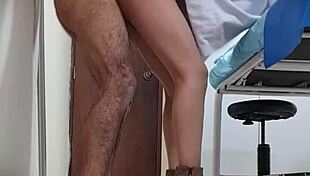 Horny Mexican medico Nataly gets fucked doggystyle on hidden cam