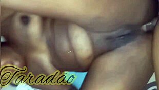 He unloads milk deep in the fat ebony hookers big juicy ass after licking her hairy pussy