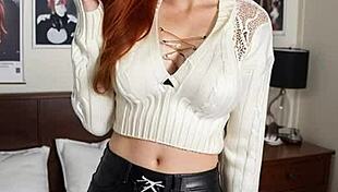 Out of friendzone part 1 features redhead in leather jerk off dream