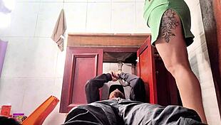 lonely housewife calls plumber and cheats wildly on husband with rough bathroom pussy banging