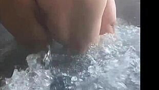 mature bbw lady baths hot then squirts like crazy all over!