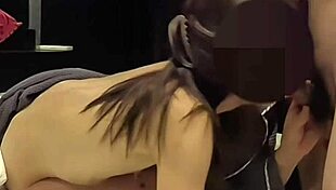 beautiful wife sucks dick deep then rides wet in bedroom