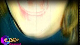 karen swirls huge cum loads in mouth slow motion fun