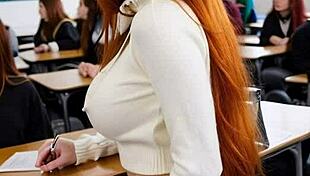 Out of friendzone part 1 features redhead in leather jerk off dream