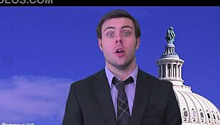 Sexy brunette weather girl strips nude outdoors public teasing undressing clothes ripped naked reveal