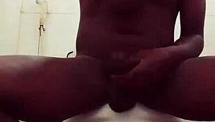 naija solo guy strokes huge cock to neighbor's dirty moan fest