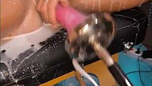 young petite lola spice creams hard on bdsm dildo and fucking machine