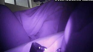 Husband watches wife bent over doggystyle by his friend on hidden cam