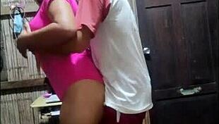 Stepmom turns total slut alone at home flashing ass tits begging stepson for wild hardcore pounding