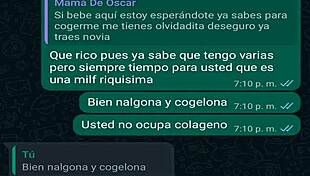 Fucking Friend's Latina Boss Again After WhatsApp Chat Creampie