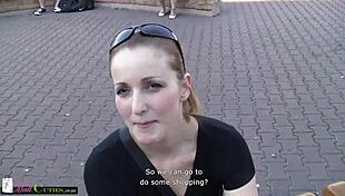 Horny Czech Teen Masturbates in Public Mall