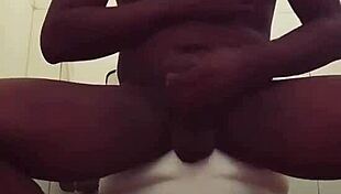 naija solo guy strokes huge cock to neighbor's dirty moan fest