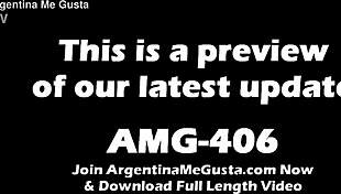 Busty Skinny Brunette Wiggles Massive Tits Round Ass Thong Panties