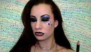 Simone's Shiny Black Lipstick Fetish Obsession