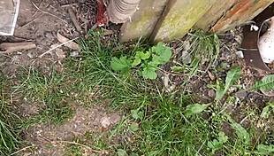 stepsister caught hairy pussy masturbating in barn as i spy hungrily