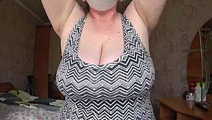 Big gorgeous tits sway hypnotically in close-up tease