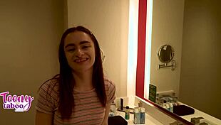 Stepdad Fills 18yo Stepdaughter Reese Robbins' Pussy with Creampie