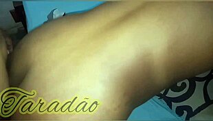 He unloads milk deep in the fat ebony hookers big juicy ass after licking her hairy pussy