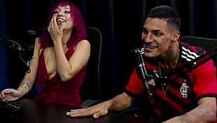 Tiffany Carioca Tries Small Cock Sucking In Sheer Red Studio