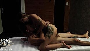 so this escort chick gives me the hottest oily massage, bends over her big latina ass for rough doggystyle creampie ending