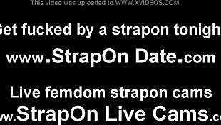 relax baby while i slide my strapon deep up your ass...