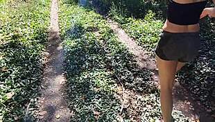hot latina stepdaughter teases daddy in forest then loses tight ass virginity to his monster cock
