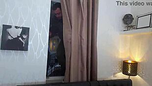 Petite teen endures first brutal 5on1 DAP gangbang with pee mess