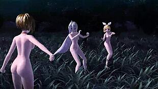 kagamine rin meiko haku full nude mod boobs n ass goddess vibes