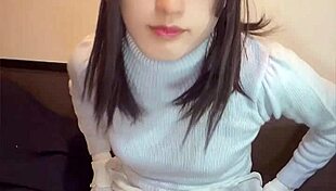 cute crossdressing ladyboy masturbates quietly and sweetly