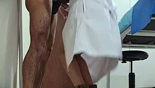 Horny Mexican medico Nataly gets fucked doggystyle on hidden cam