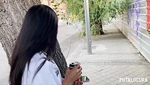 torbe seduces skinny teen kali for intense bent over pounding