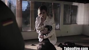 what if slutty teen pulls homeless guy into wild threesome frenzy