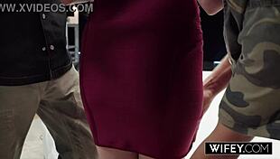 wifey kayla summers curvy redhead deepthroats two cocks cowgirl mmf tagteam hubby watches