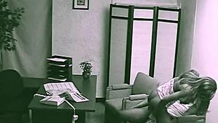 Black Couple Sneaks Hardcore Pussy Pounding And Cumshot While Hiding In The Office