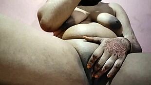 i'm a cute lactating indian bhabhi fingering my tight desi cunt