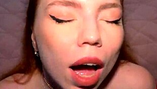 do you crave seeing this redhead beauty swallow hard monster cock down her throat?