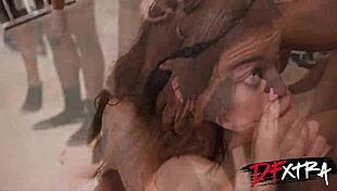 Dfxtra Ready Drain Balls Big Cock Deepthroat Group Sloppy Tits