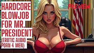 mr president gets sloppy hardcore blowjob audio porn treat