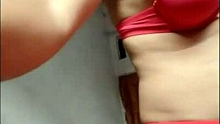 asian shemale strokes her throbbing cock solo