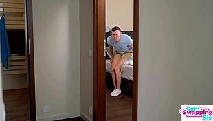 Nata Ocean and Friends Tease Your Hidden Cock in Thong Play