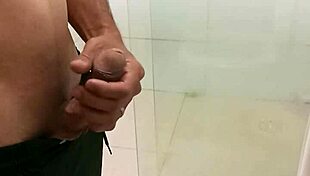 skinny solo unloads monster cock cumshot explosion