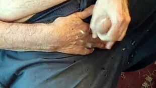 bobbyblaine edges cock then slings thick cum ropes everywhere