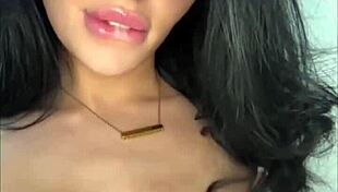 slutty american teen coed fingers shaved pussy to squirting orgasm on webcam