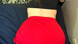 little 18+ stepsis stumbles home from party skirt up begging brother to pound her